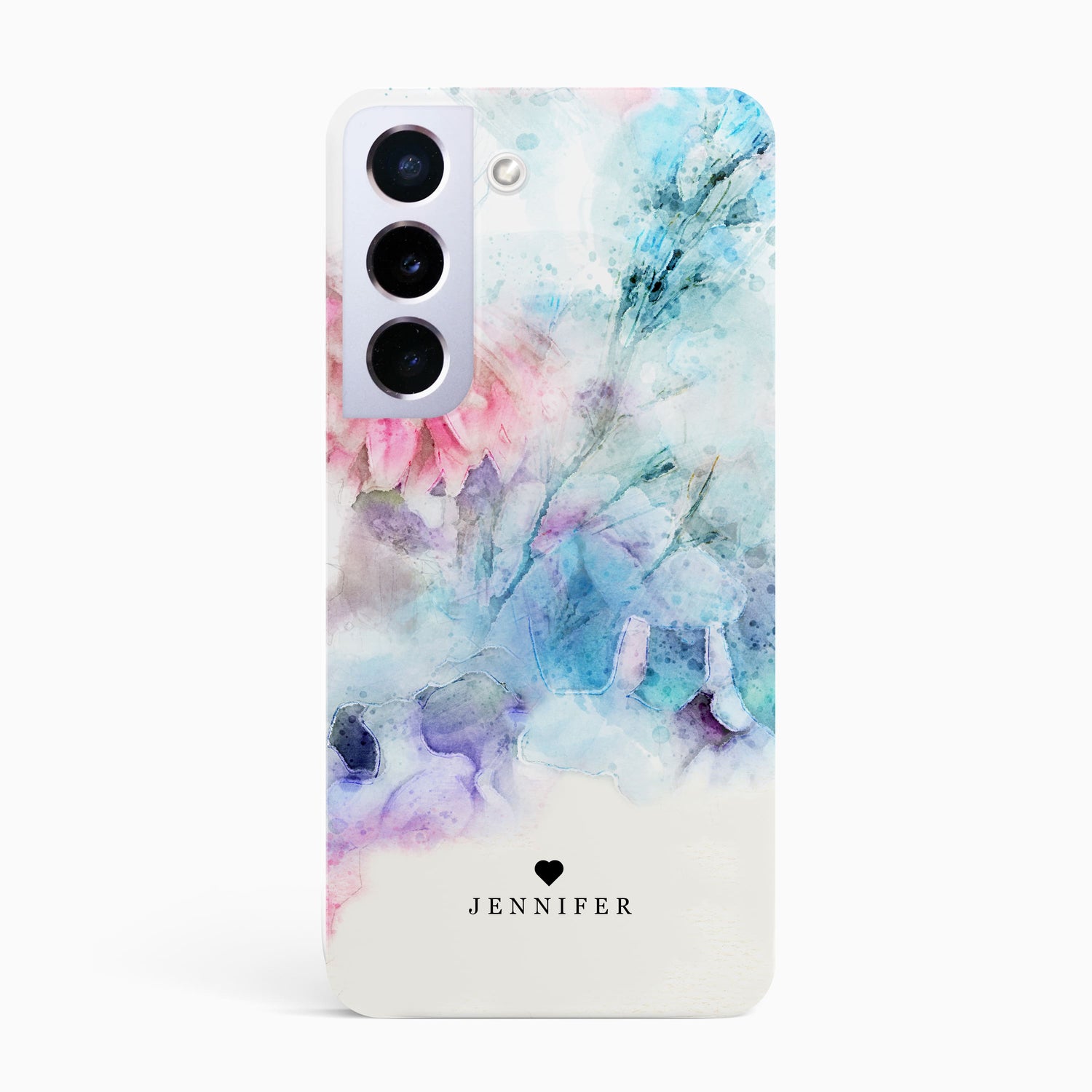 Personalised Floral Marble Phone Case  Phone Case