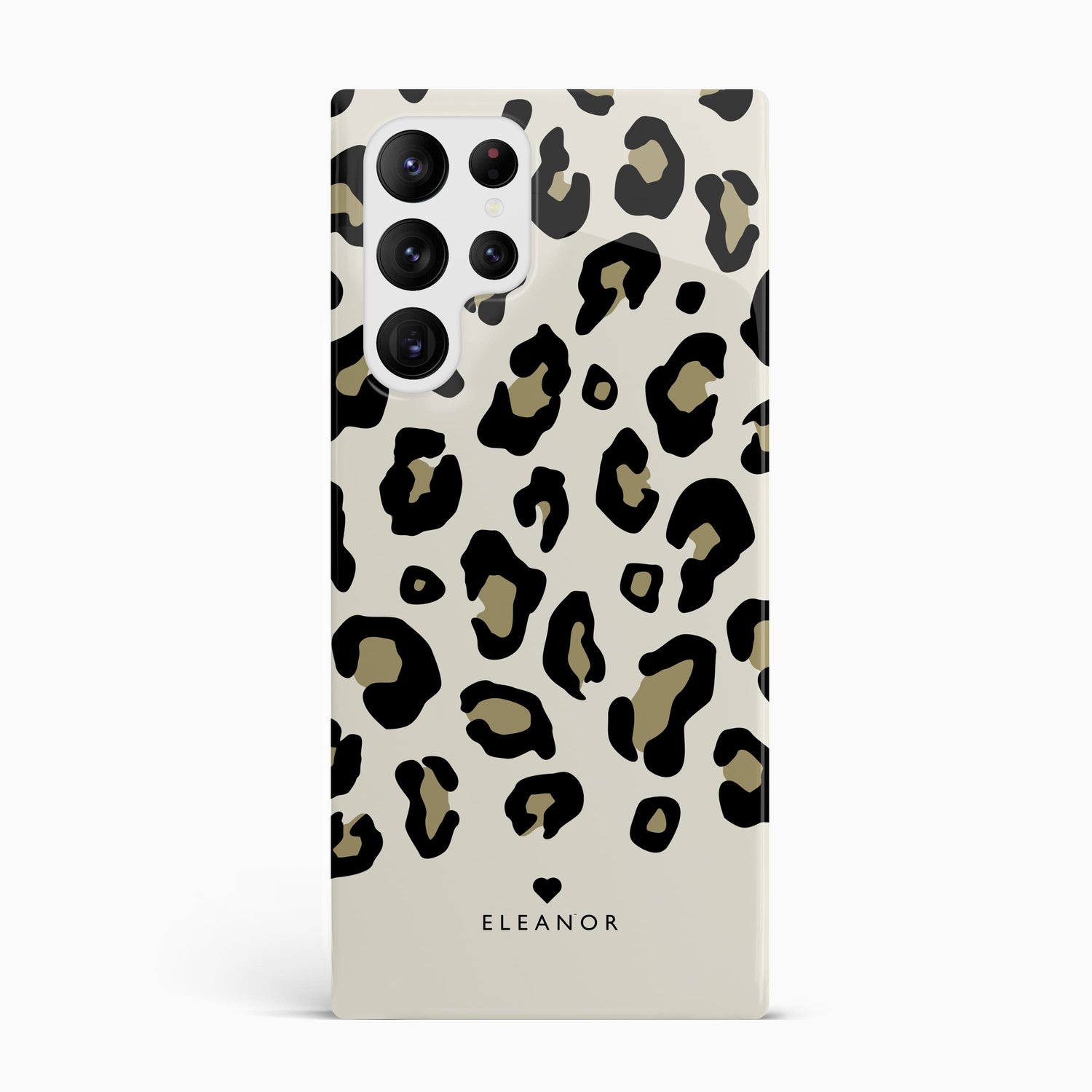 Gold Leopard Print Personalised Phone Case Samsung Galaxy S22 Ultra Phone Case