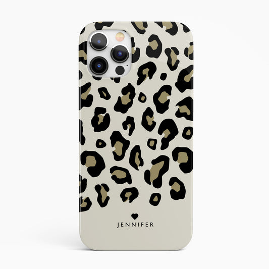 Gold Leopard Print Personalised Phone Case iPhone 13 Phone Case