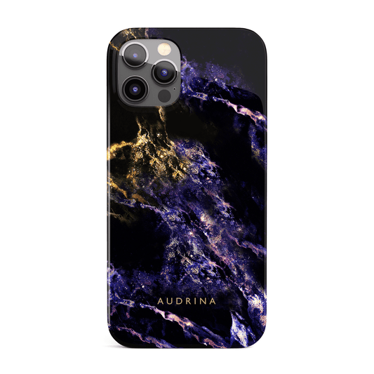 Purple Space Dust Marble Phone Case iPhone 13 Phone Case