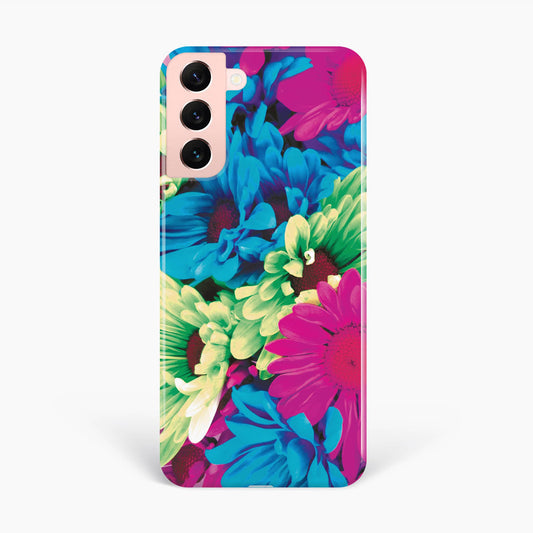 Neon Floral Phone Case Samsung Galaxy S22 Phone Case