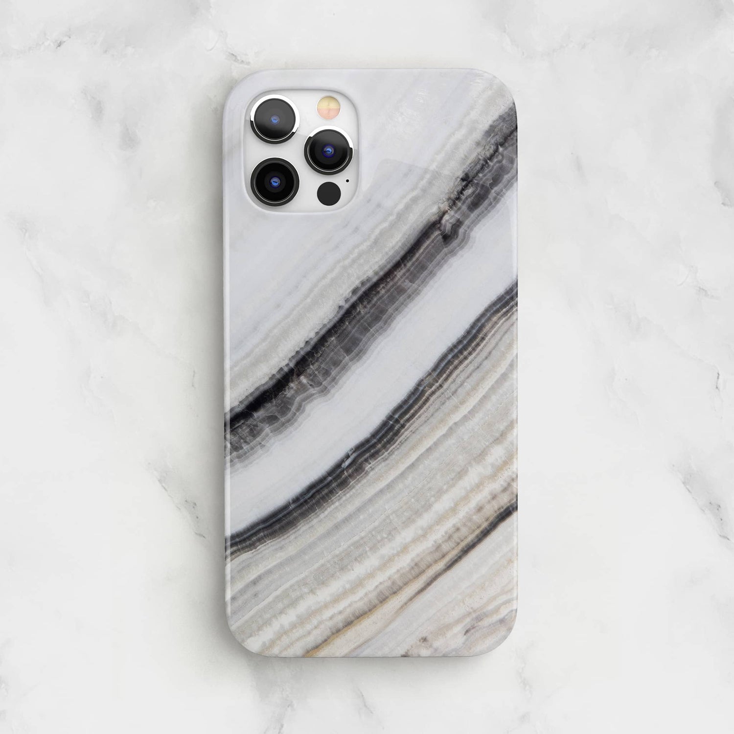 Neutral Marble Print Phone Case iPhone 13 Phone Case