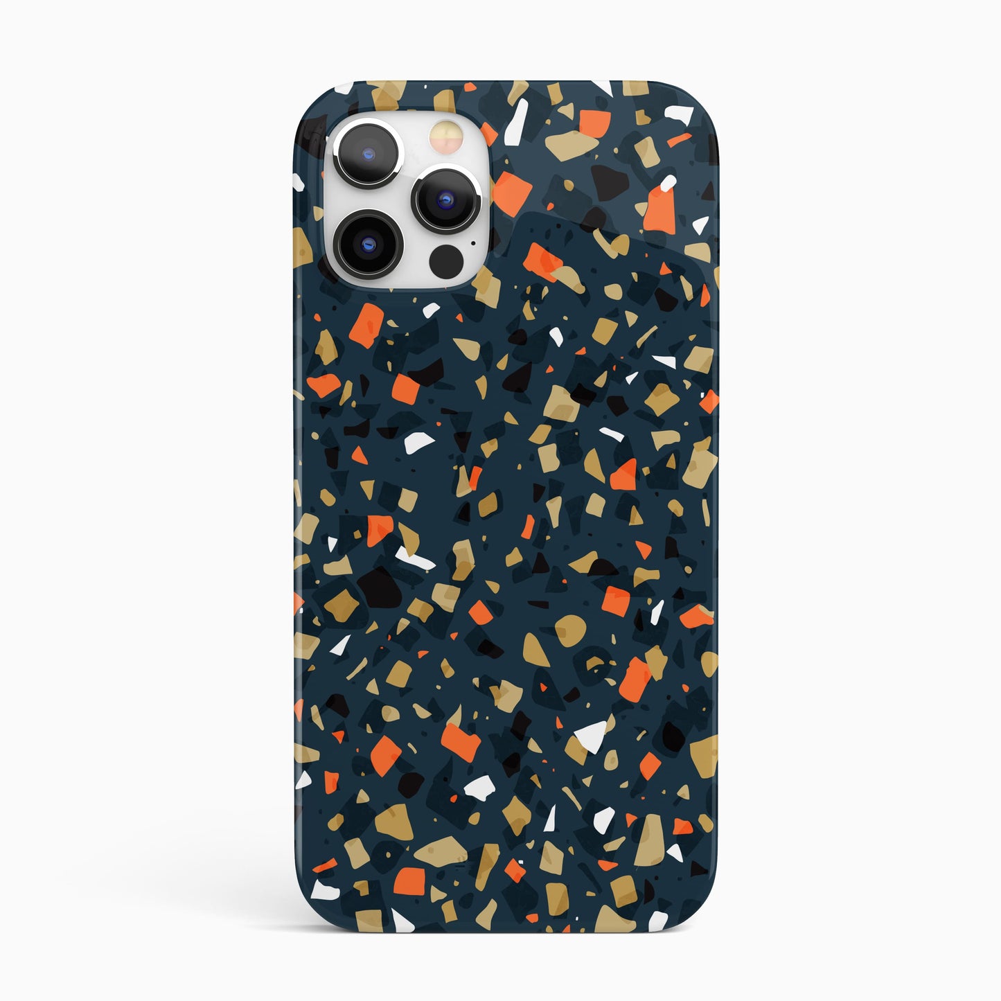 Orange Toffee Terrazzo Phone Case iPhone 13 Phone Case