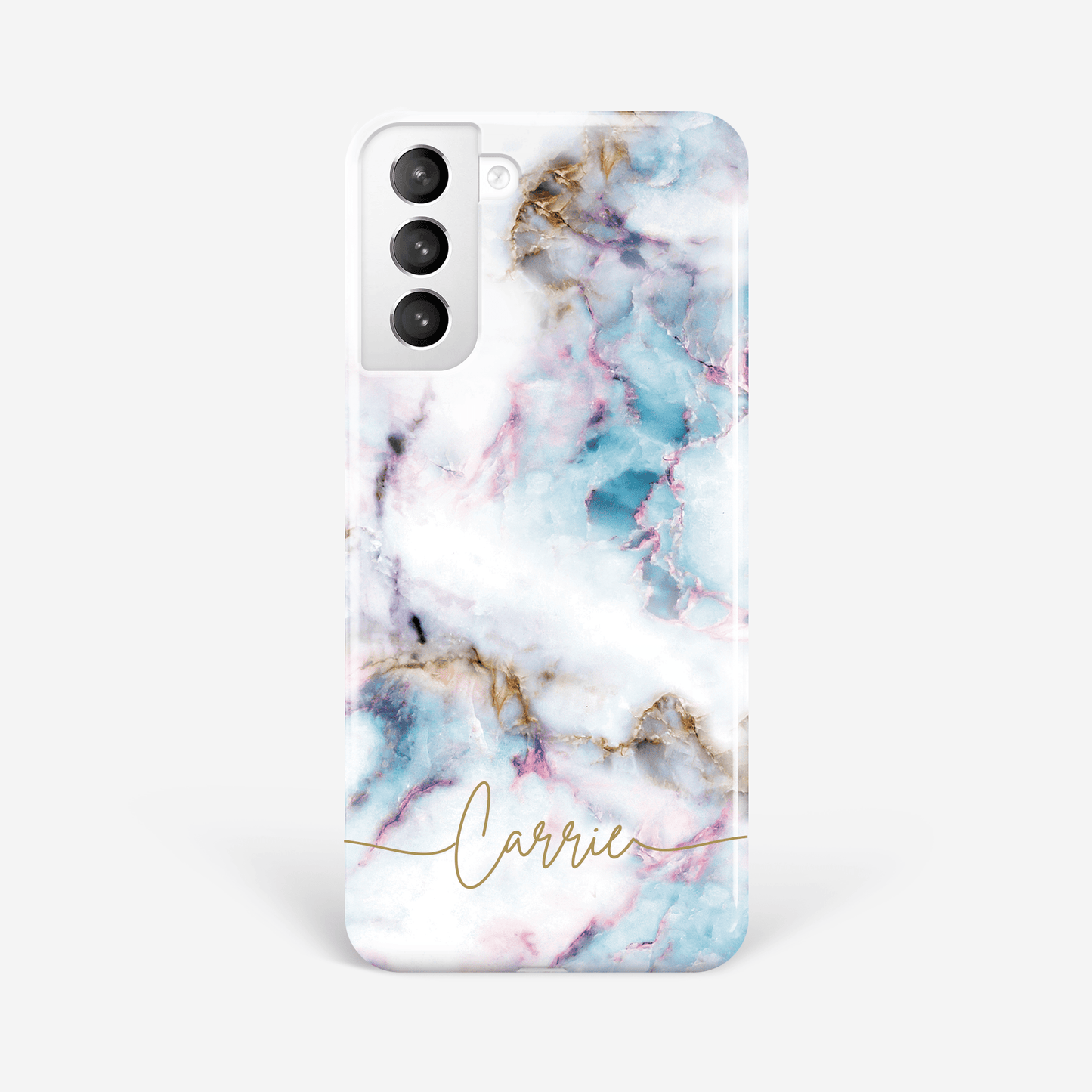 Personalised Blue and Gold Marble Phone Case  Phone Case