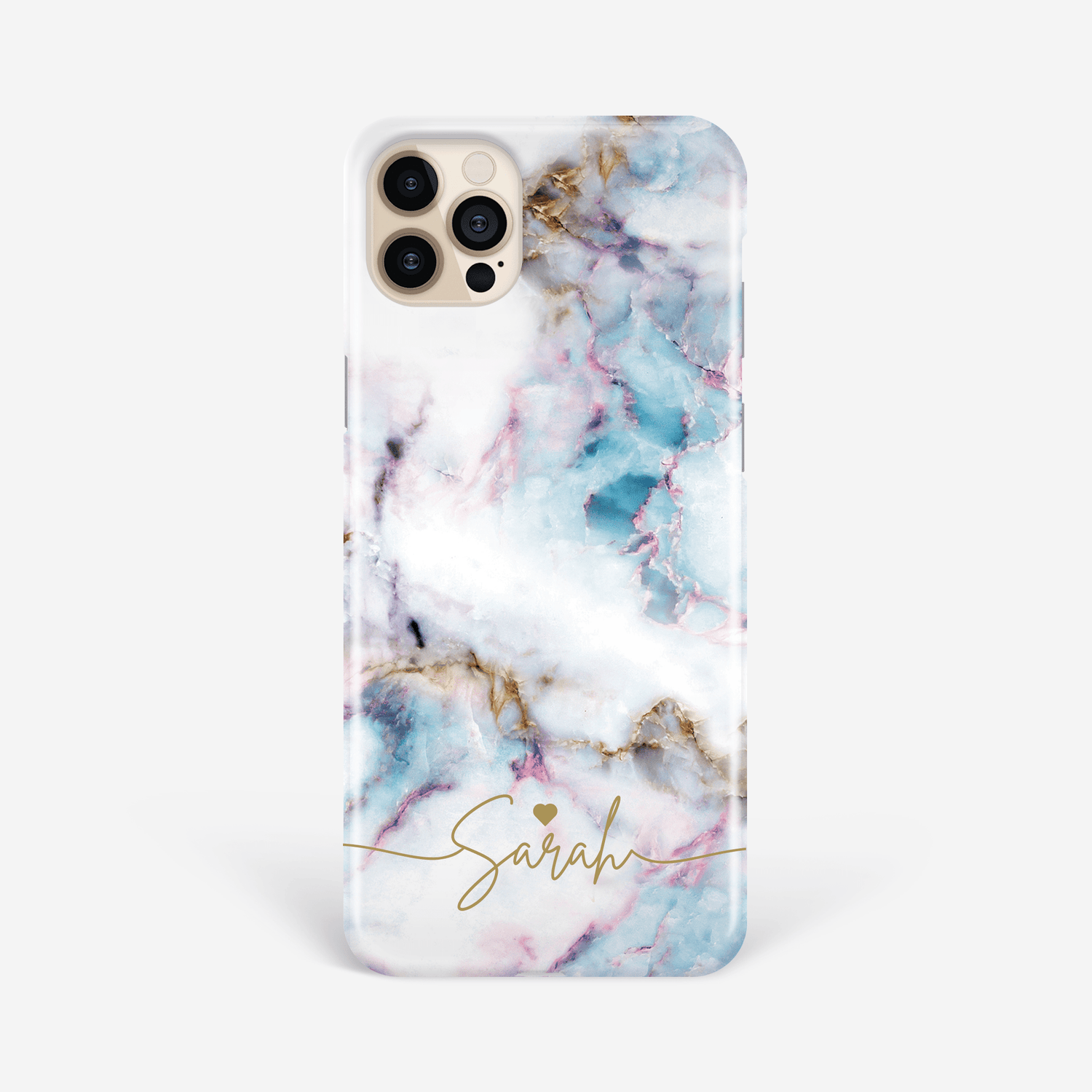 Personalised Blue and Gold Marble Phone Case  Phone Case