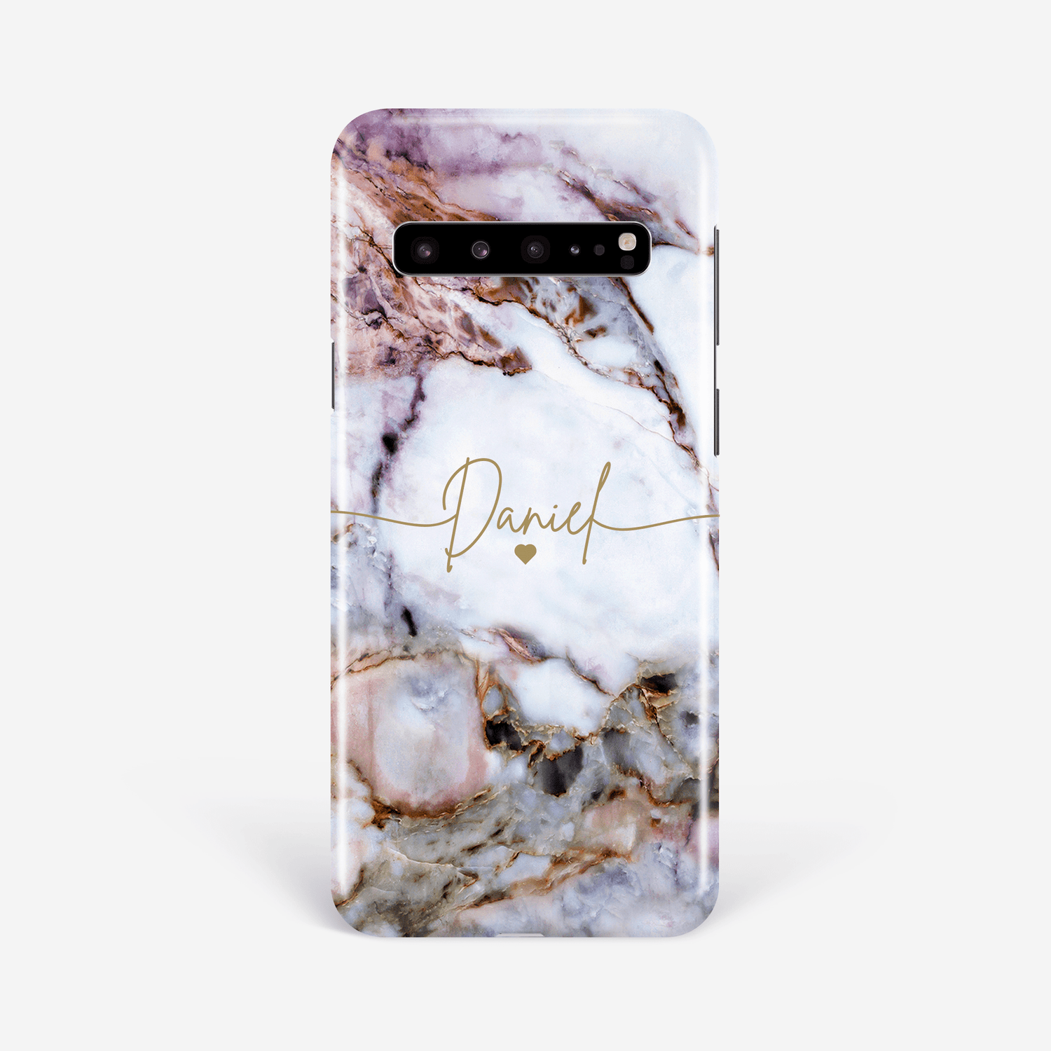 Personalised Name and Heart Marble Phone Case  Phone Case