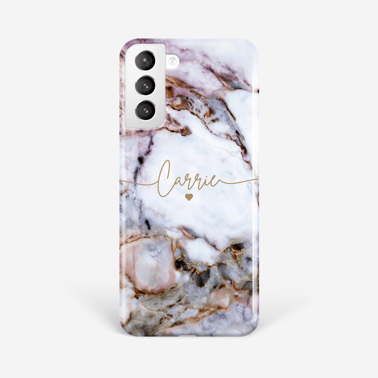Personalised Name and Heart Marble Phone Case  Phone Case