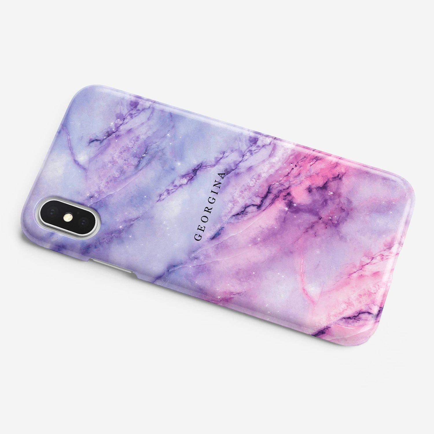 Purple Space Marble Phone Case iPhone Xr Phone Case