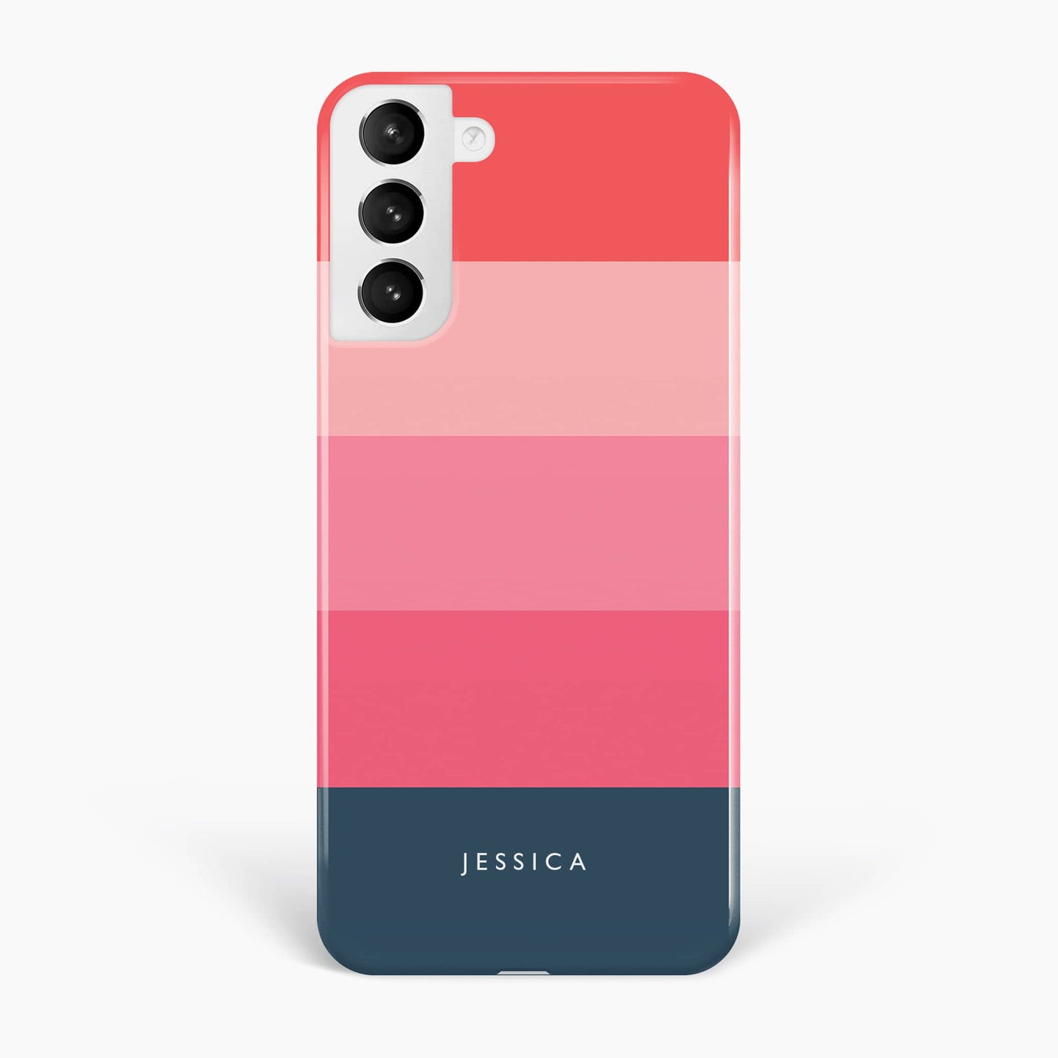 Pink and Navy Stripe Phone Case  Phone Case