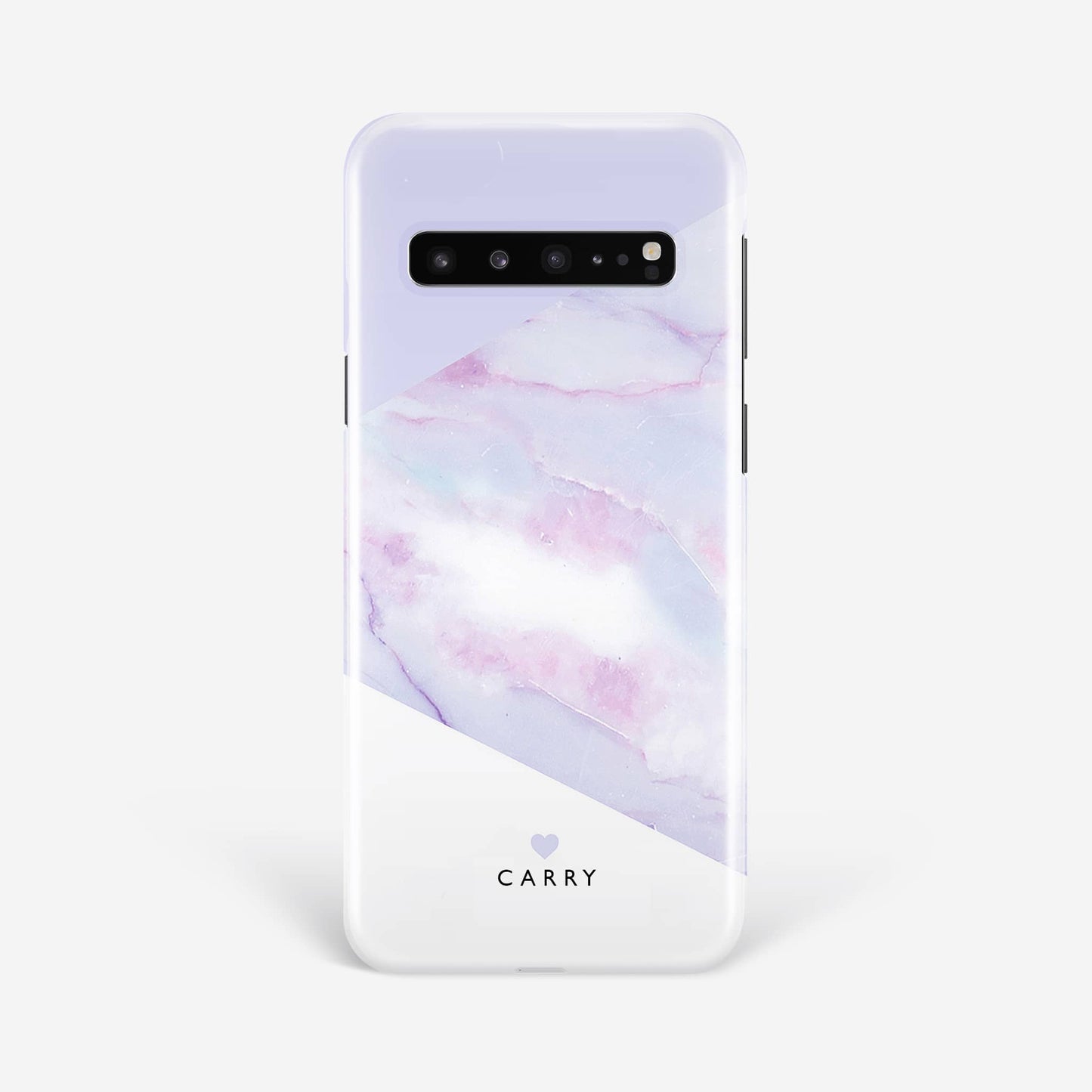 Personalised Purple Heart Phone Case Samsung Galaxy S10 Phone Case
