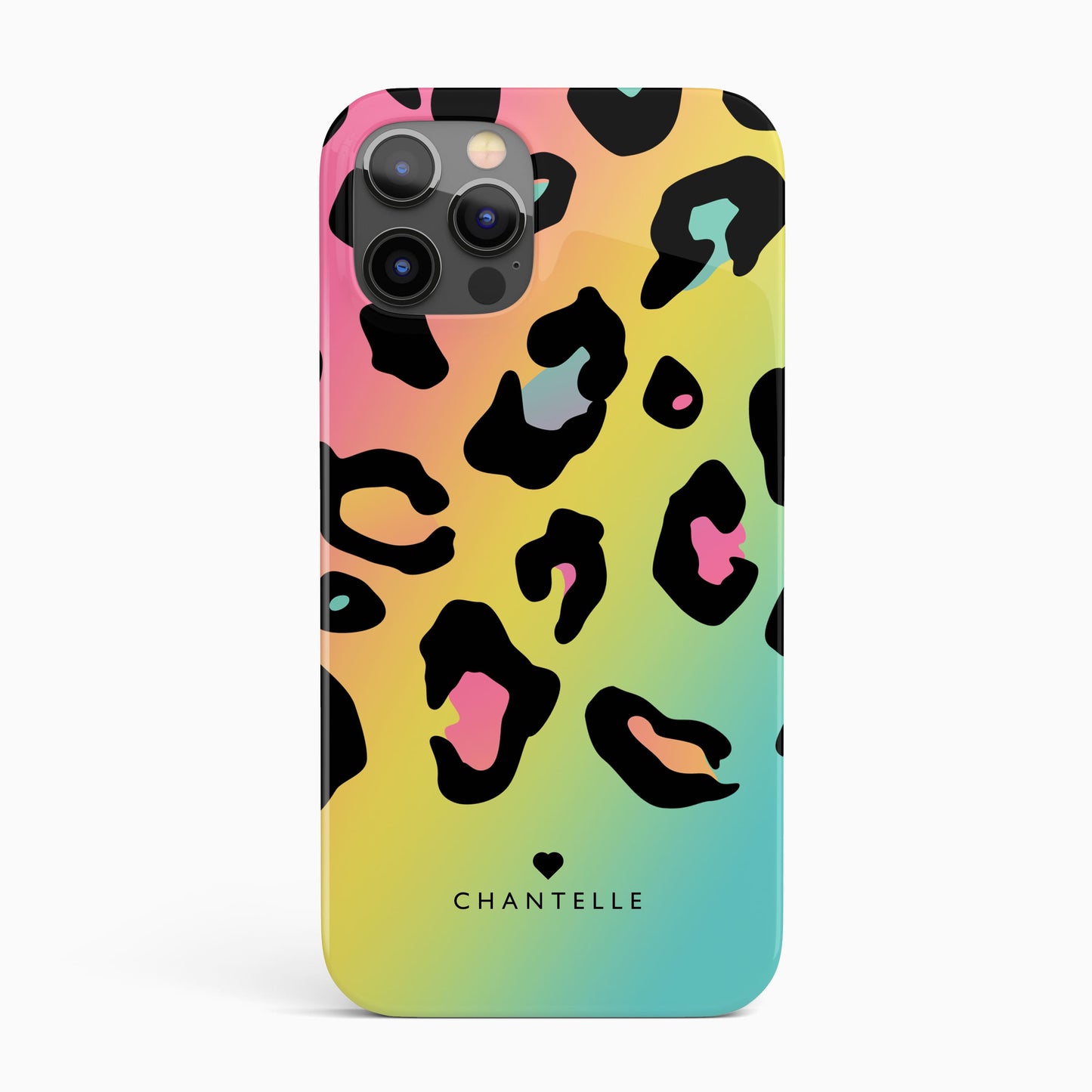 Rainbow Leopard Print Personalised Phone Case iPhone 13 Phone Case