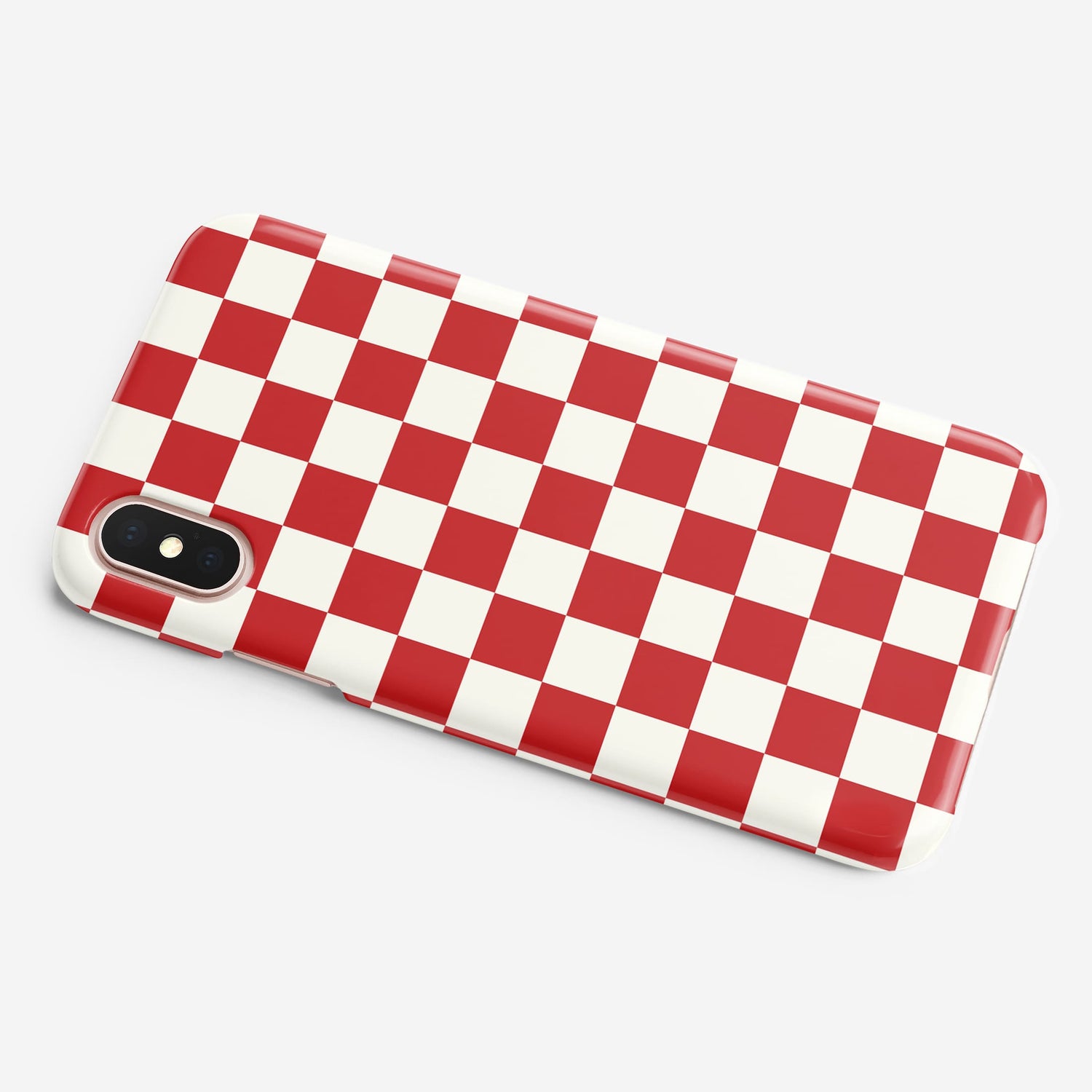Red Checkerboard Personalised Phone Case iPhone Xr Phone Case