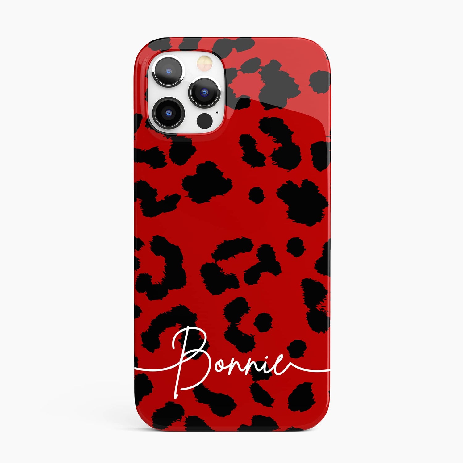 Red Leopard Print Personalised Phone Case  Phone Case