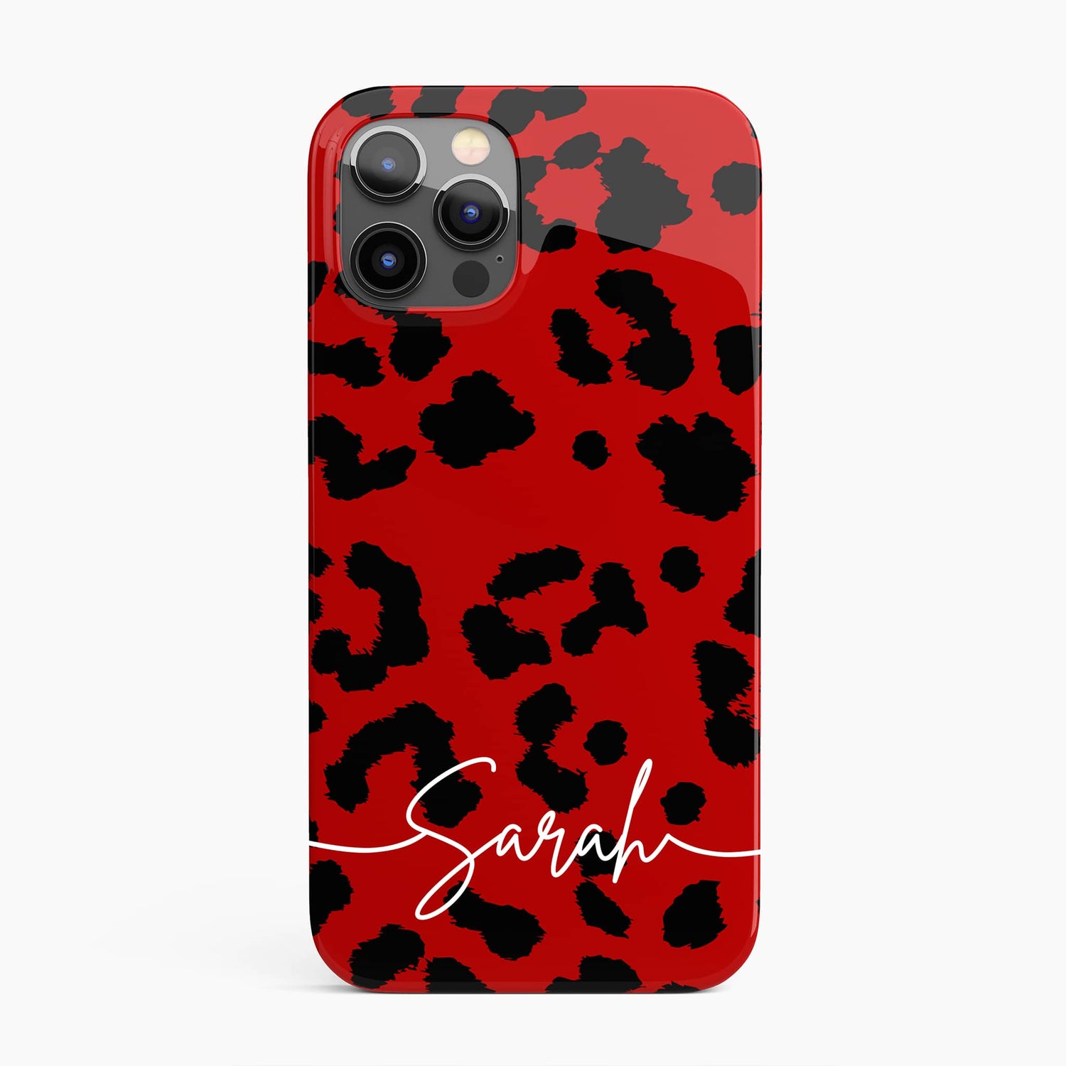 Red Leopard Print Personalised Phone Case  Phone Case