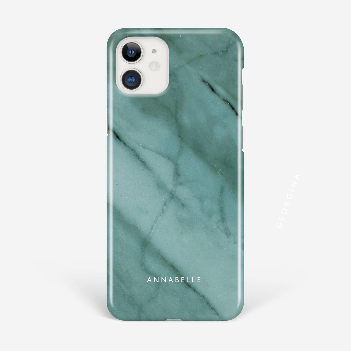 Teal Marble Personalised Name Phone Case  Phone Case