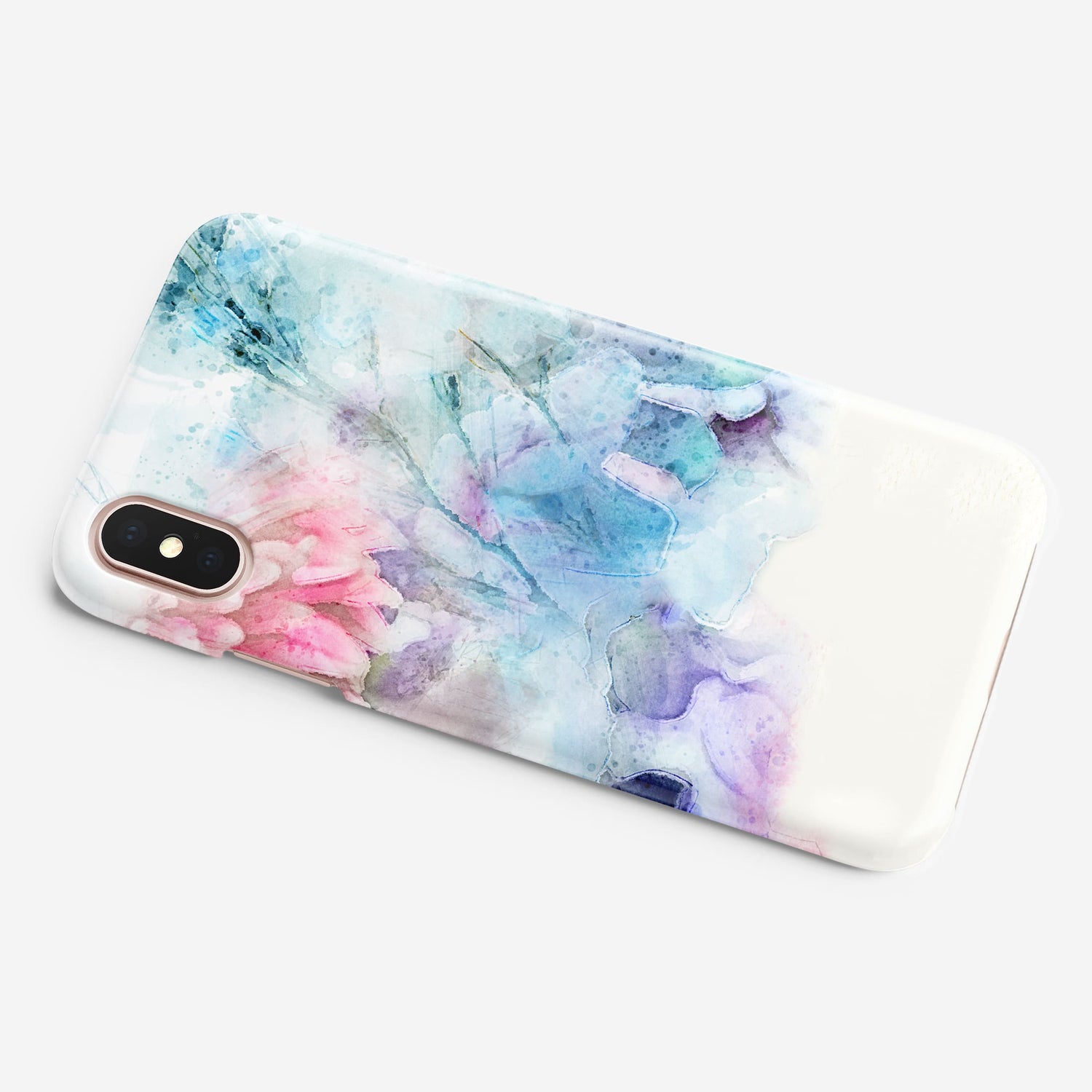 Personalised Floral Marble Phone Case iPhone Xr Phone Case