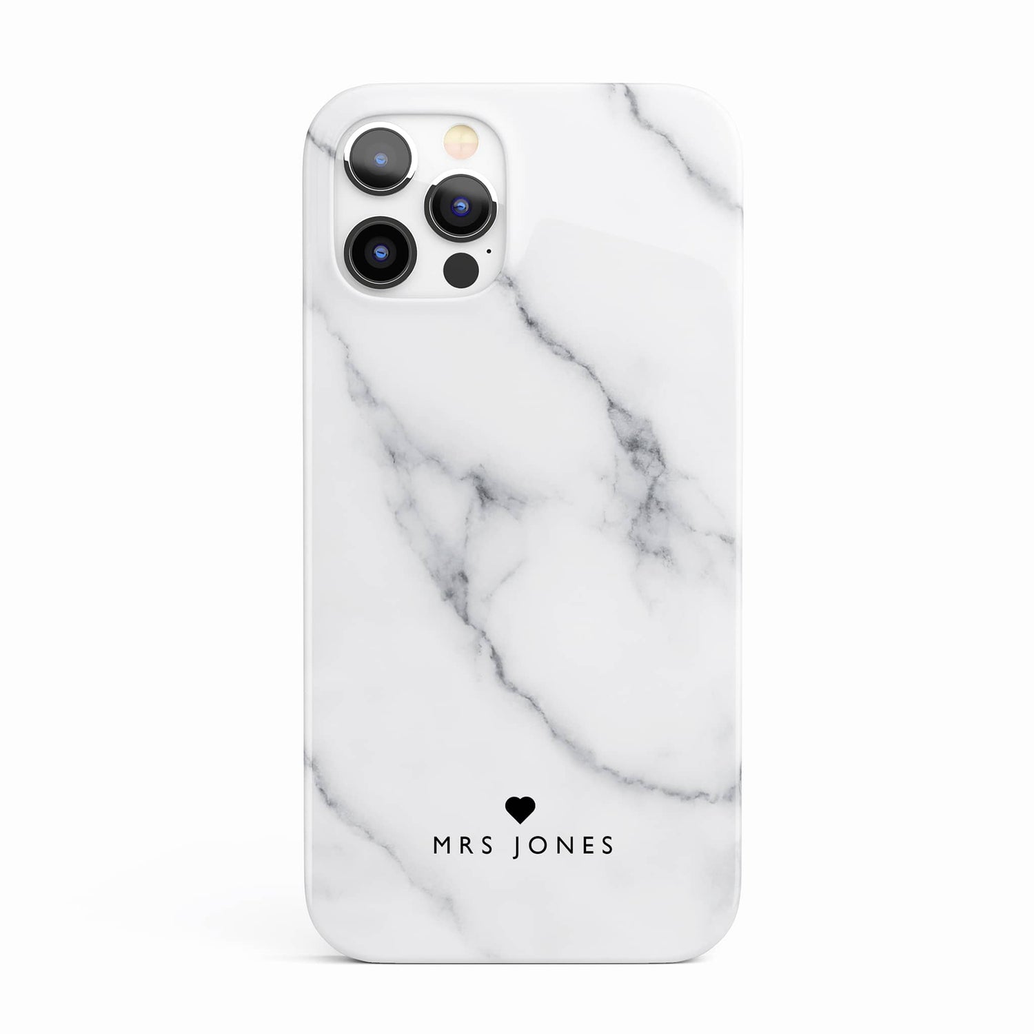 Grey Heart Marble Phone Case iPhone 13 Phone Case