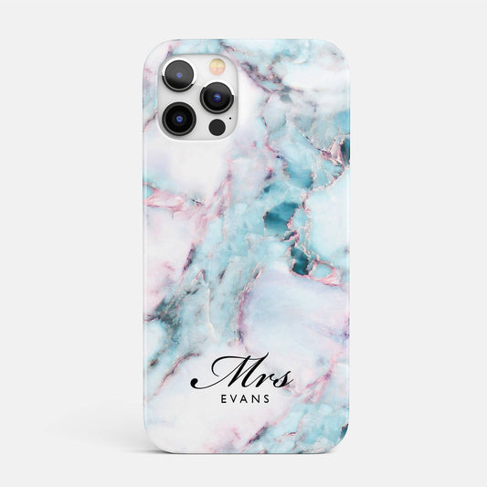 Wife Personalised Marble Phone Case iPhone 13 Phone Case