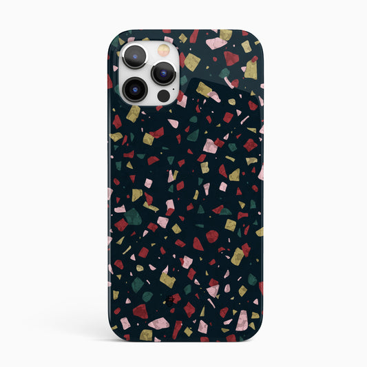 Winter Terrazzo Pattern Phone Case iPhone 16 Phone Case