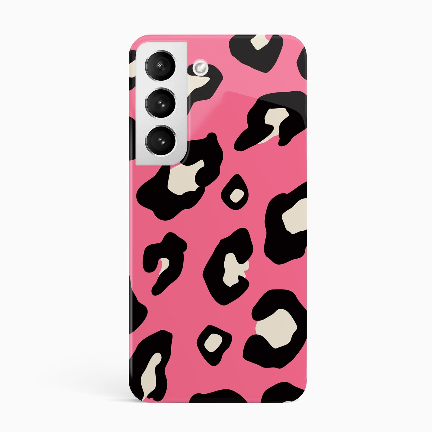 Pink Leopard Print Pattern Animal Spots Phone Case Samsung Galaxy S22 Phone Case
