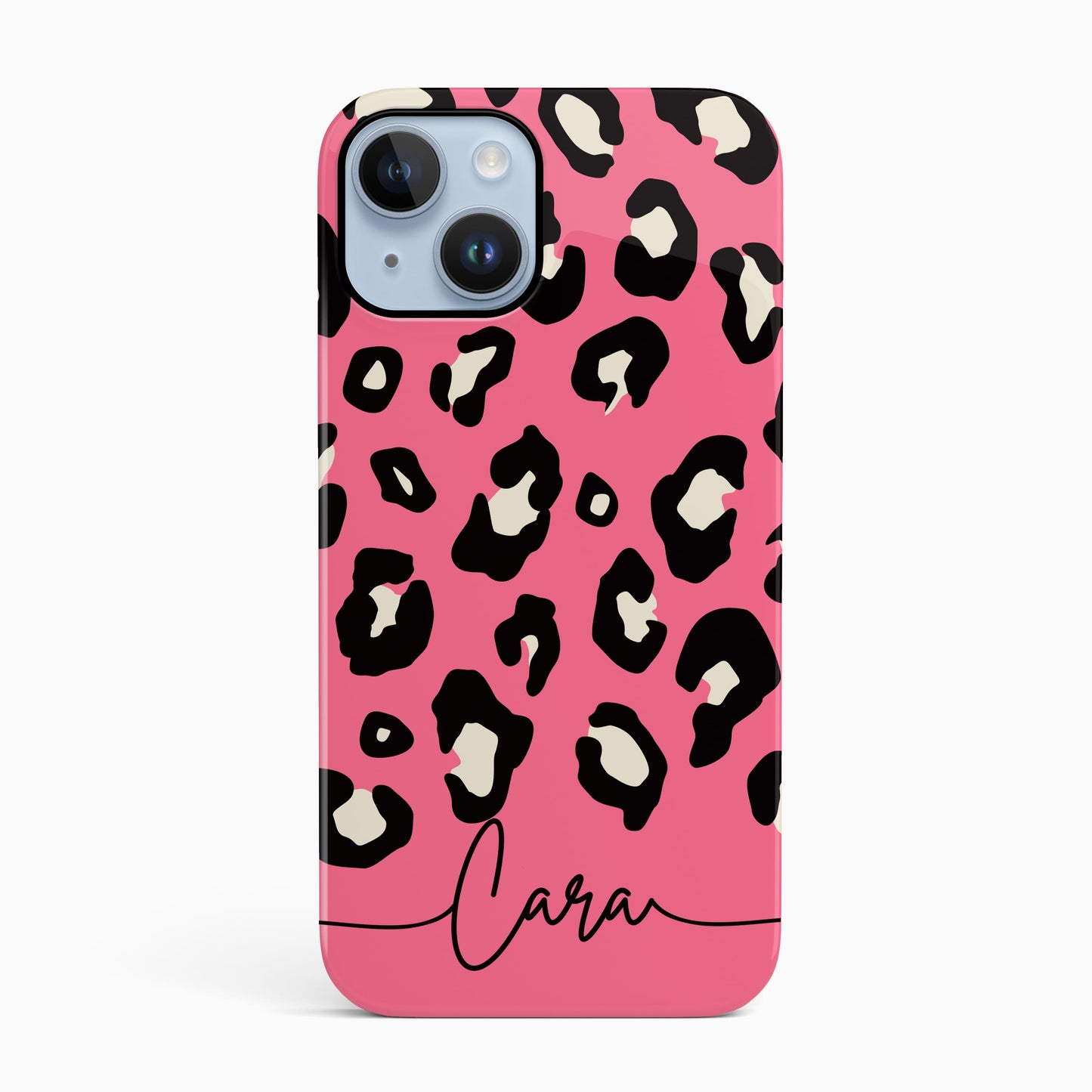 Baby Pink Custom Name Leopard Print Phone Case  Phone Case