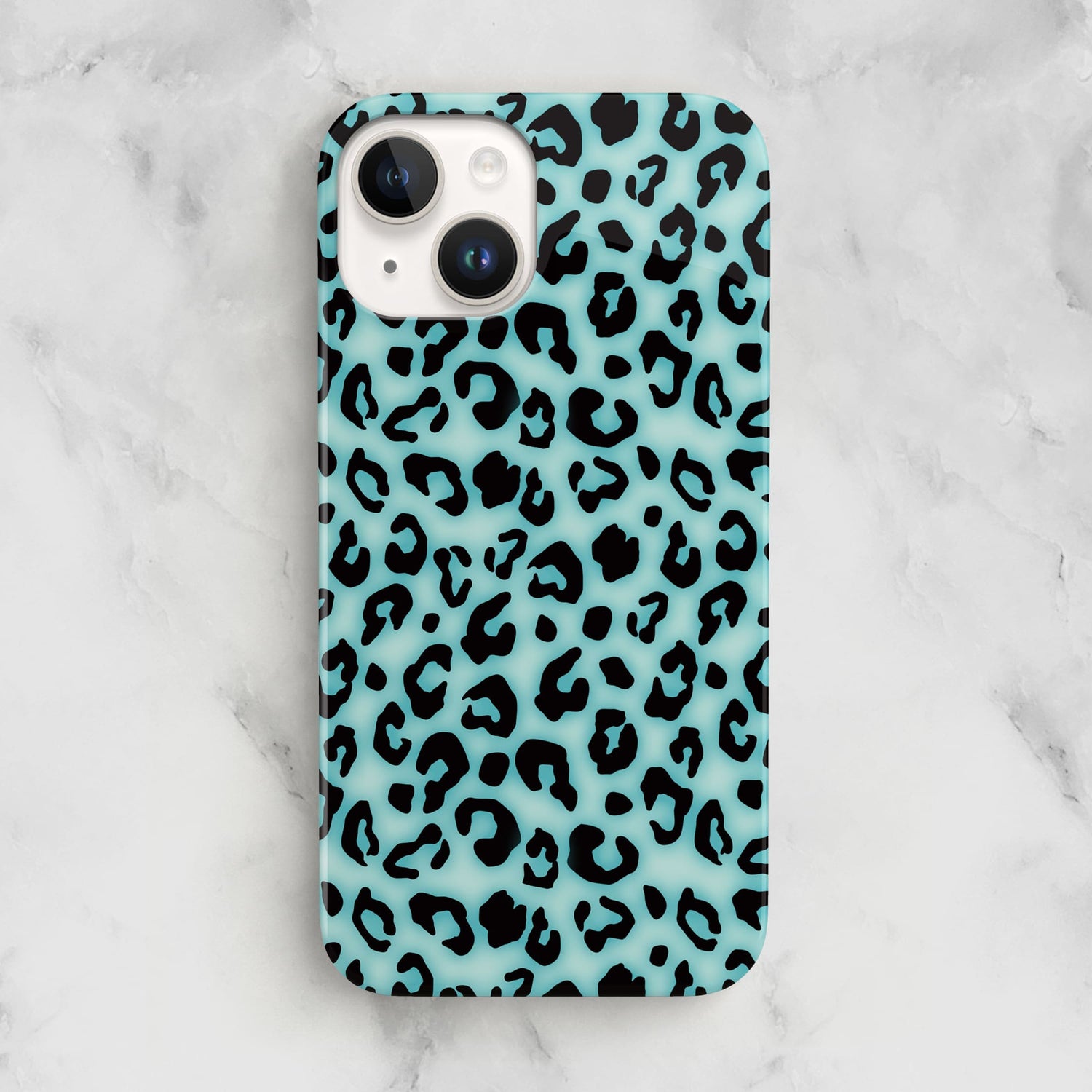 Blue Blush Leopard Print Phone Case  Phone Case