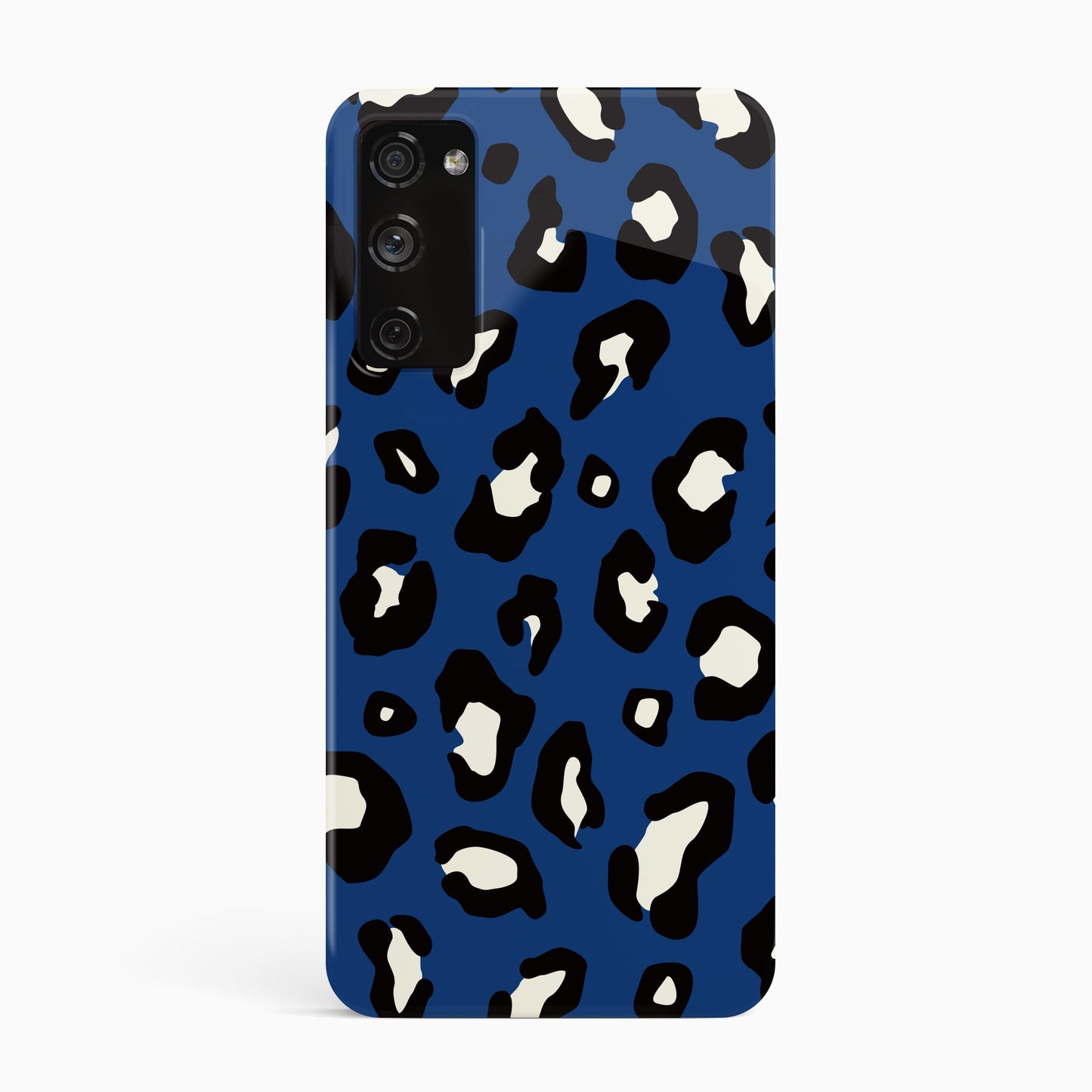 Royal Blue Leopard Print Pattern Phone Case Samsung Galaxy S20 Phone Case
