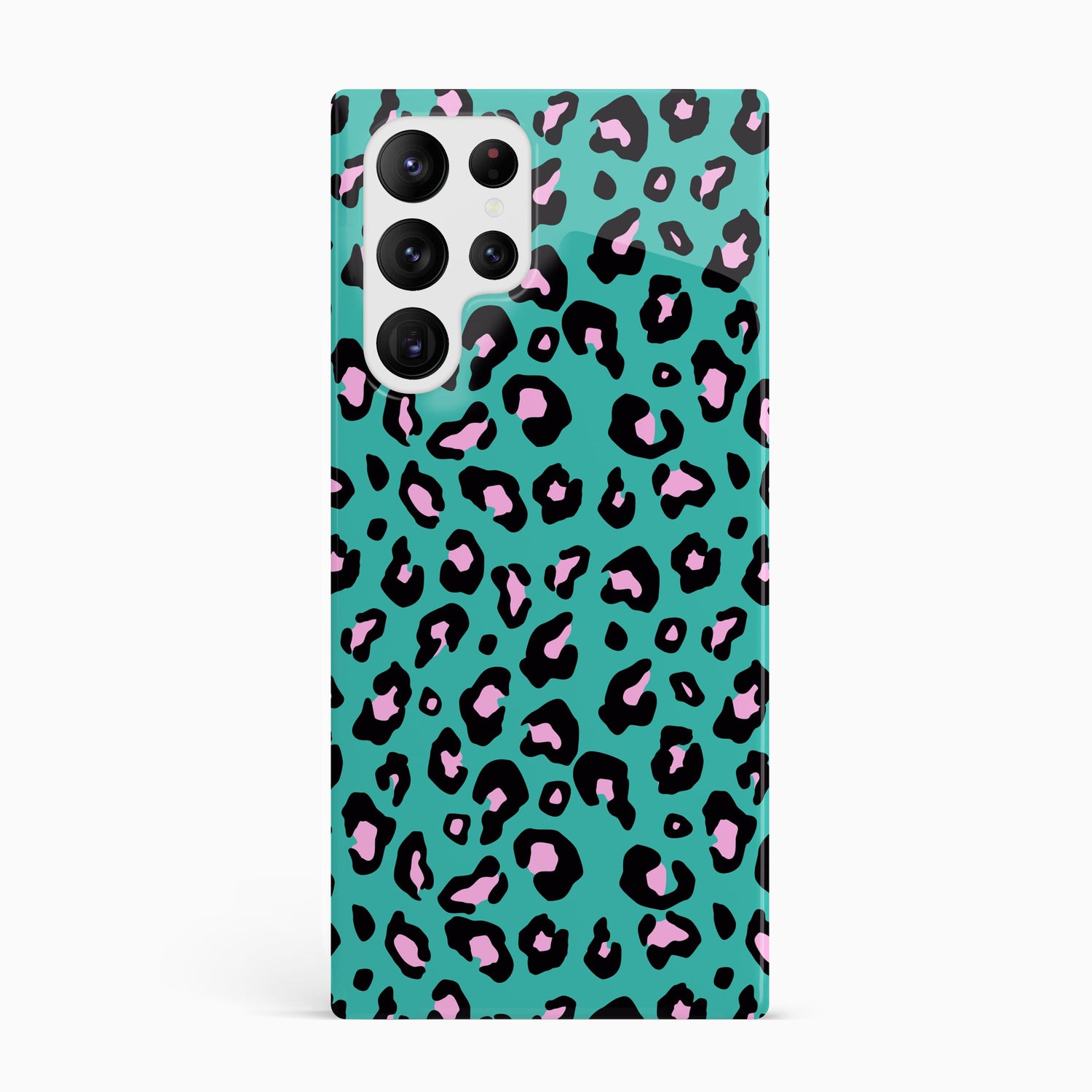 Blue and Pink Micro Leopard Print Phone Case Samsung Galaxy S22 Ultra Phone Case