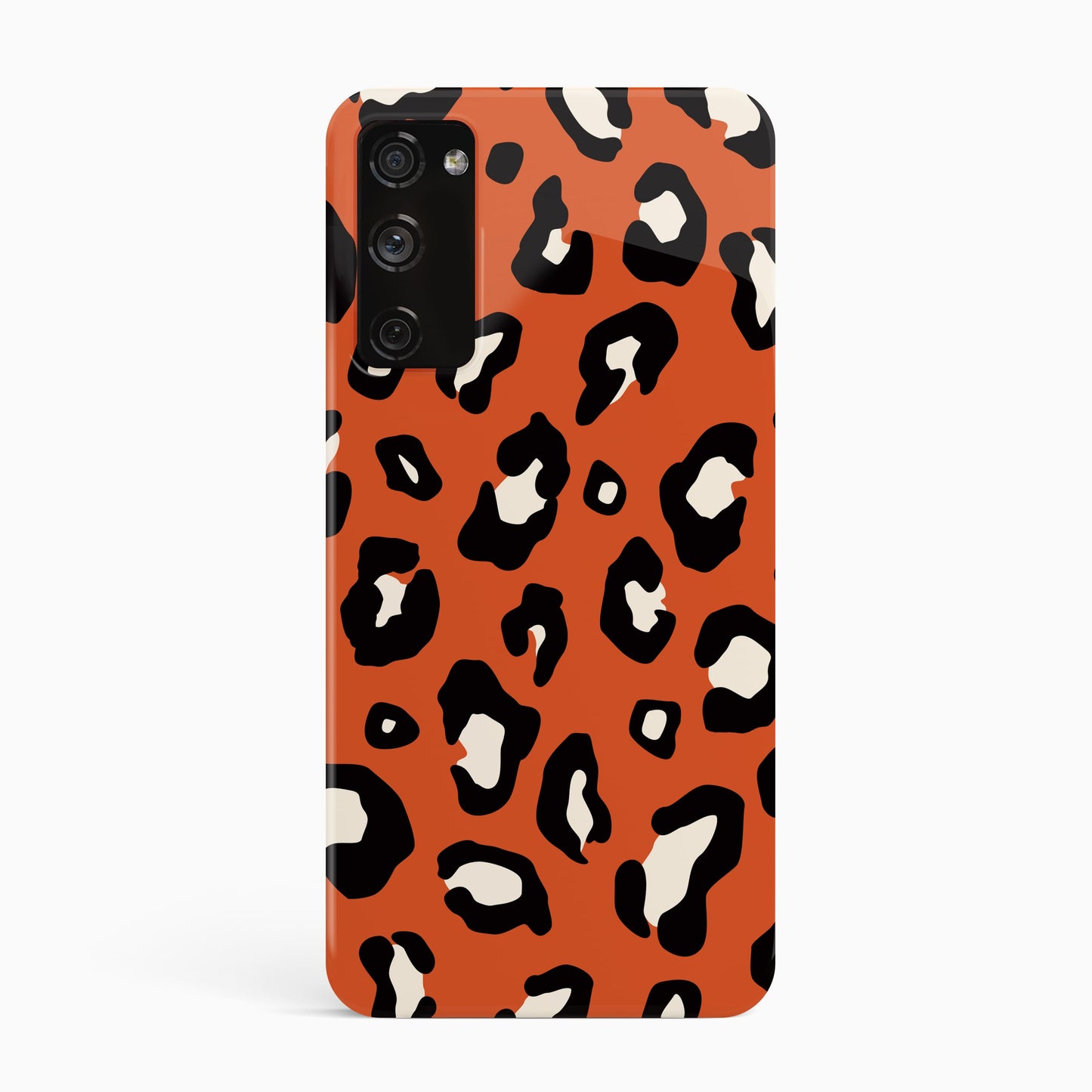 Burnt Orange Leopard Print Pattern Phone Case Samsung Galaxy S20 Phone Case