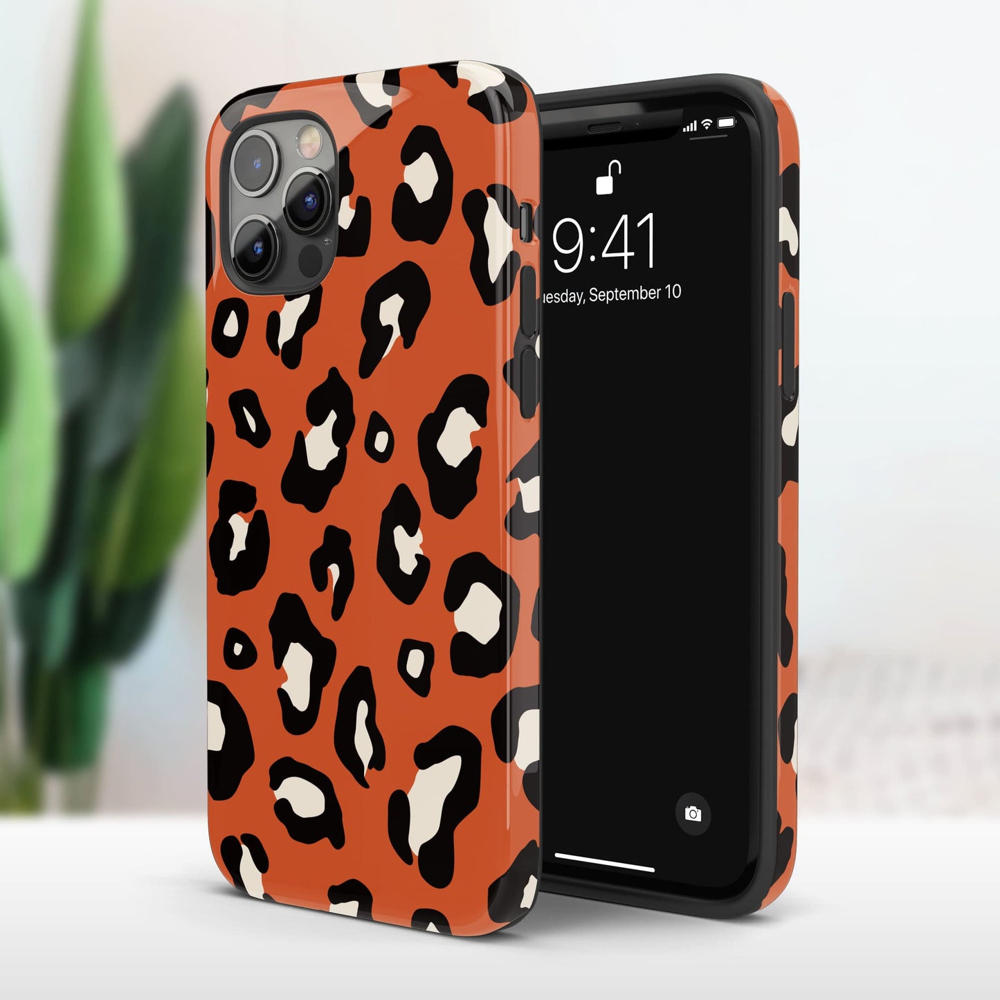 Burnt Orange Leopard Print Pattern Phone Case  Phone Case