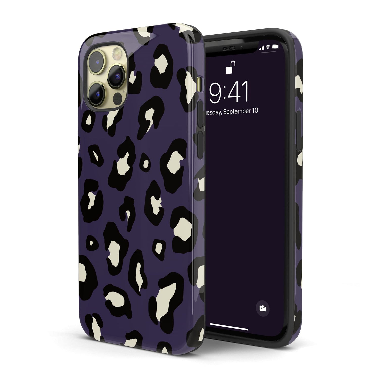 Dark Purple Leopard Print Spots Pattern Phone Case  Phone Case