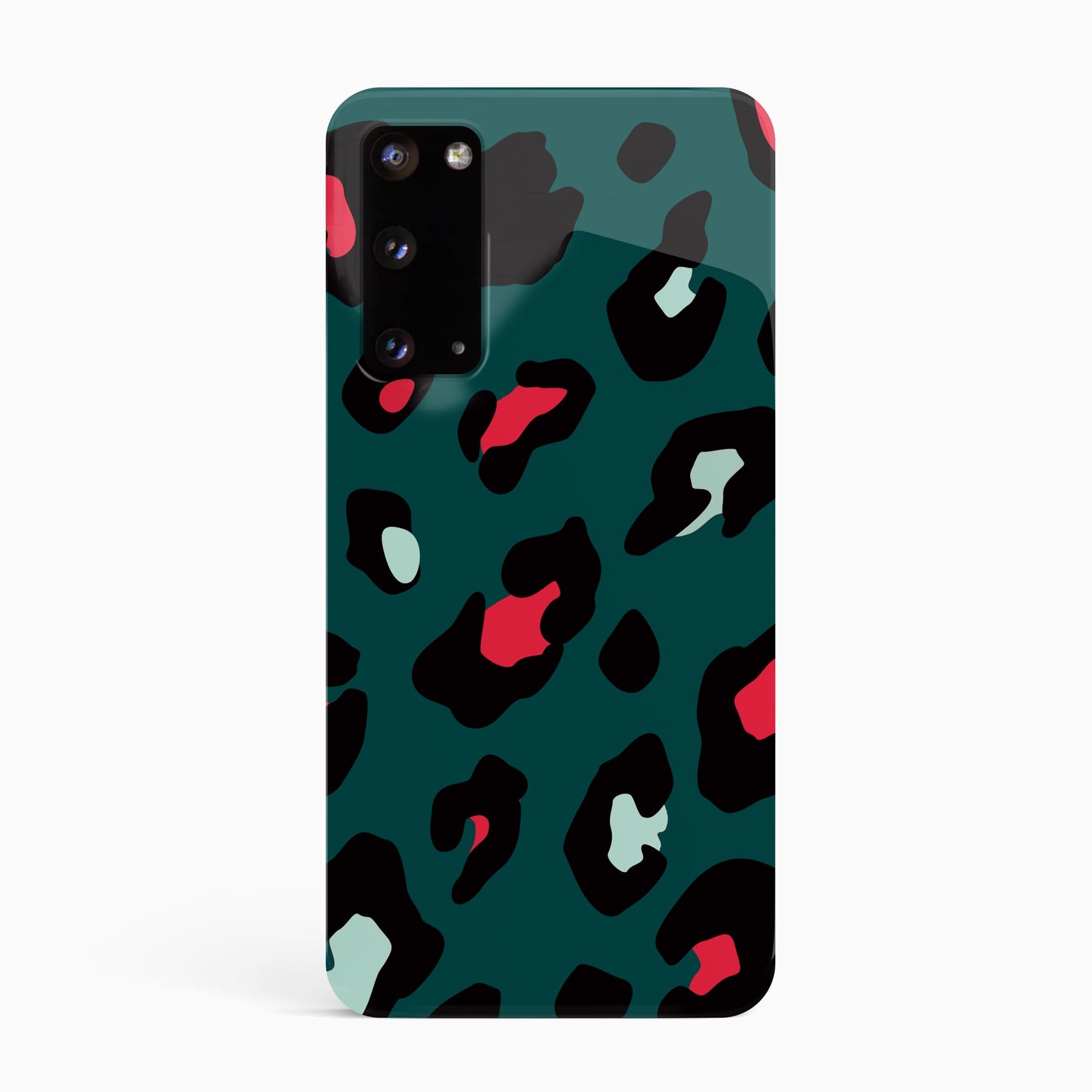Green and Red Leopard Print Phone Case Samsung Galaxy S20 Phone Case