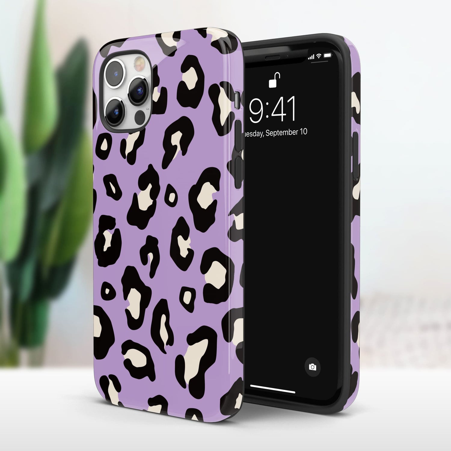 Lavender Purple Leopard Print Pattern Phone Case  Phone Case