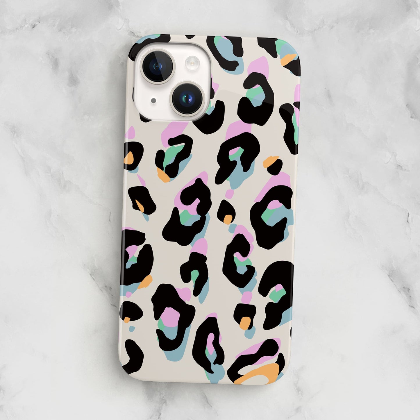 Multicolour Rainbow Leopard Print Phone Case  Phone Case