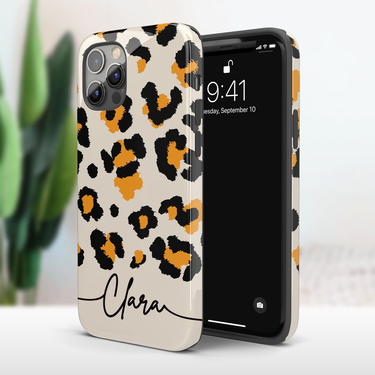Orange Cream Custom Leopard Print Phone Case  Phone Case