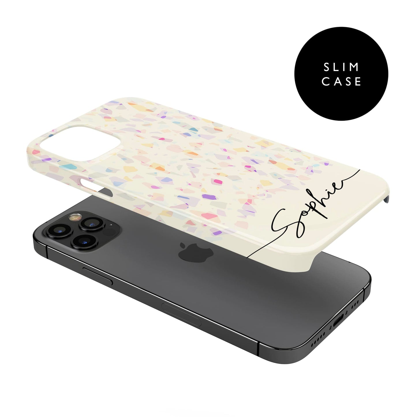 Custom Rainbow Terrazzo Phone Case  Phone Case