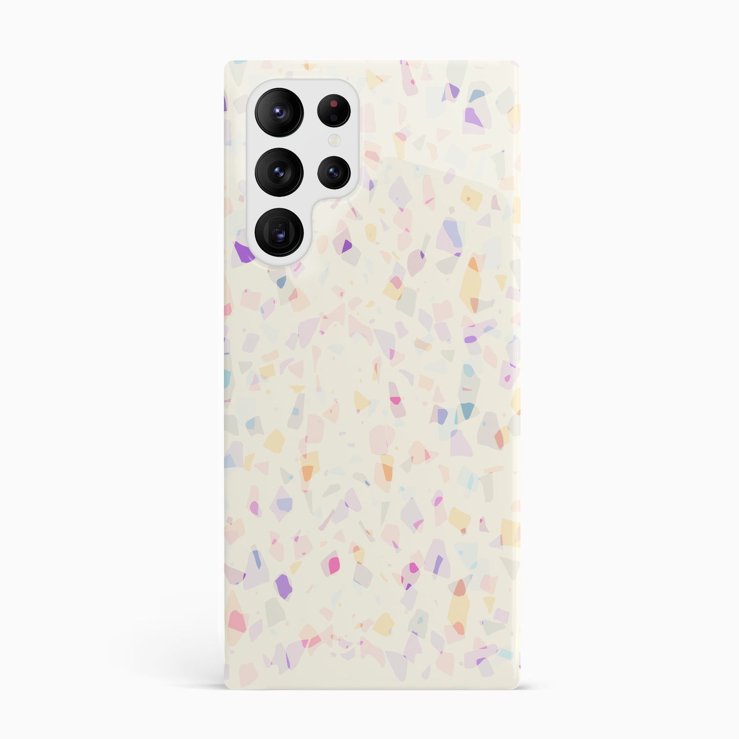 Pastel Rainbow Terrazzo Print Phone Case Samsung Galaxy S22 Ultra Phone Case