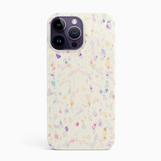 Pastel Rainbow Terrazzo Print Phone Case iPhone 14 Pro Max Phone Case