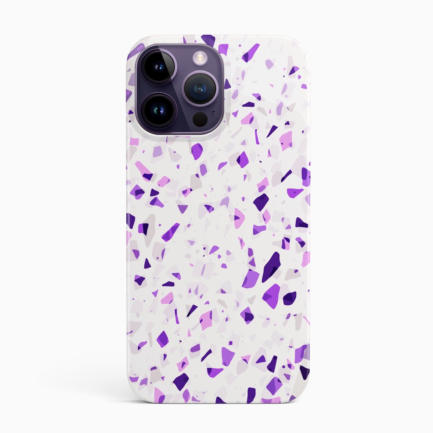 Purple Dazzle Terrazzo Pattern Phone Case iPhone 14 Phone Case