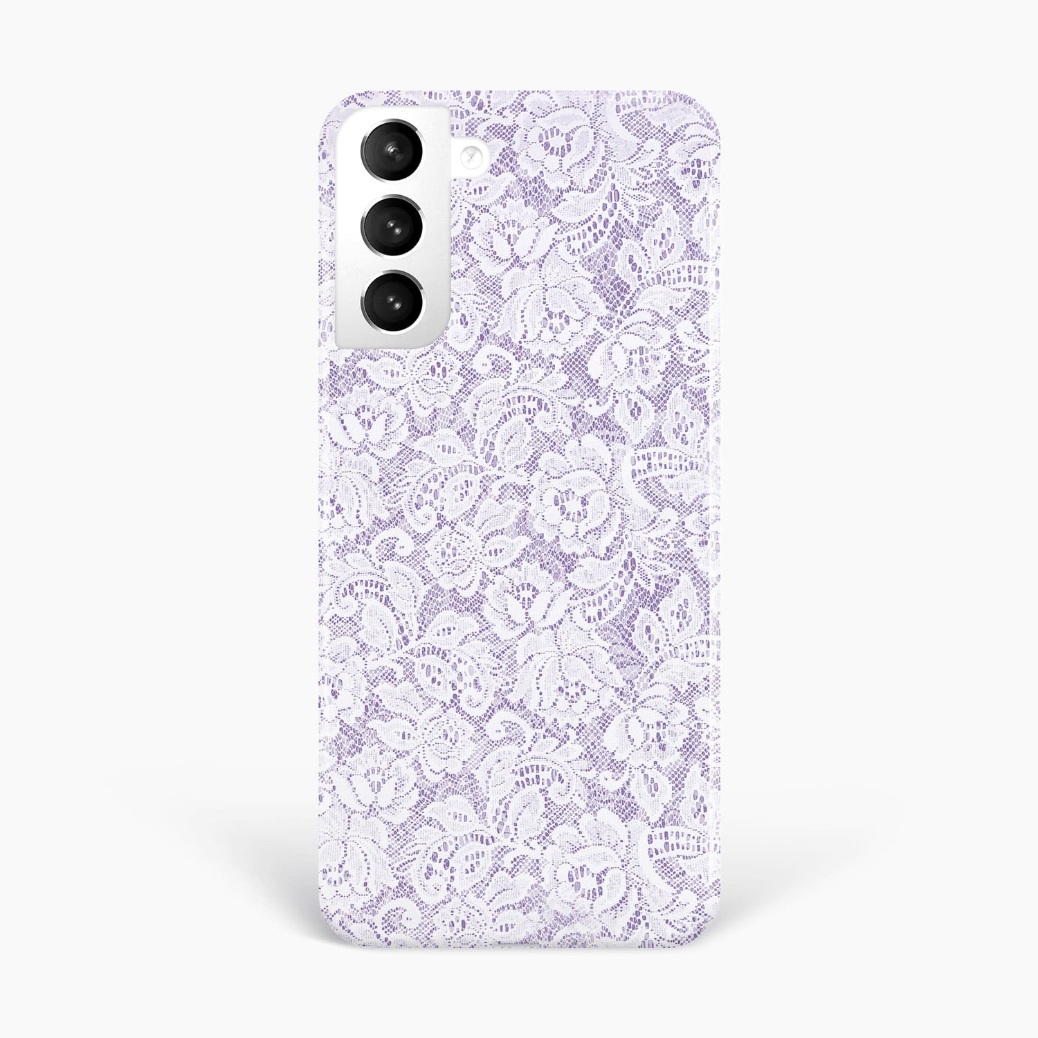 Retro Purple Lace Print Phone Case Samsung Galaxy S22 Phone Case
