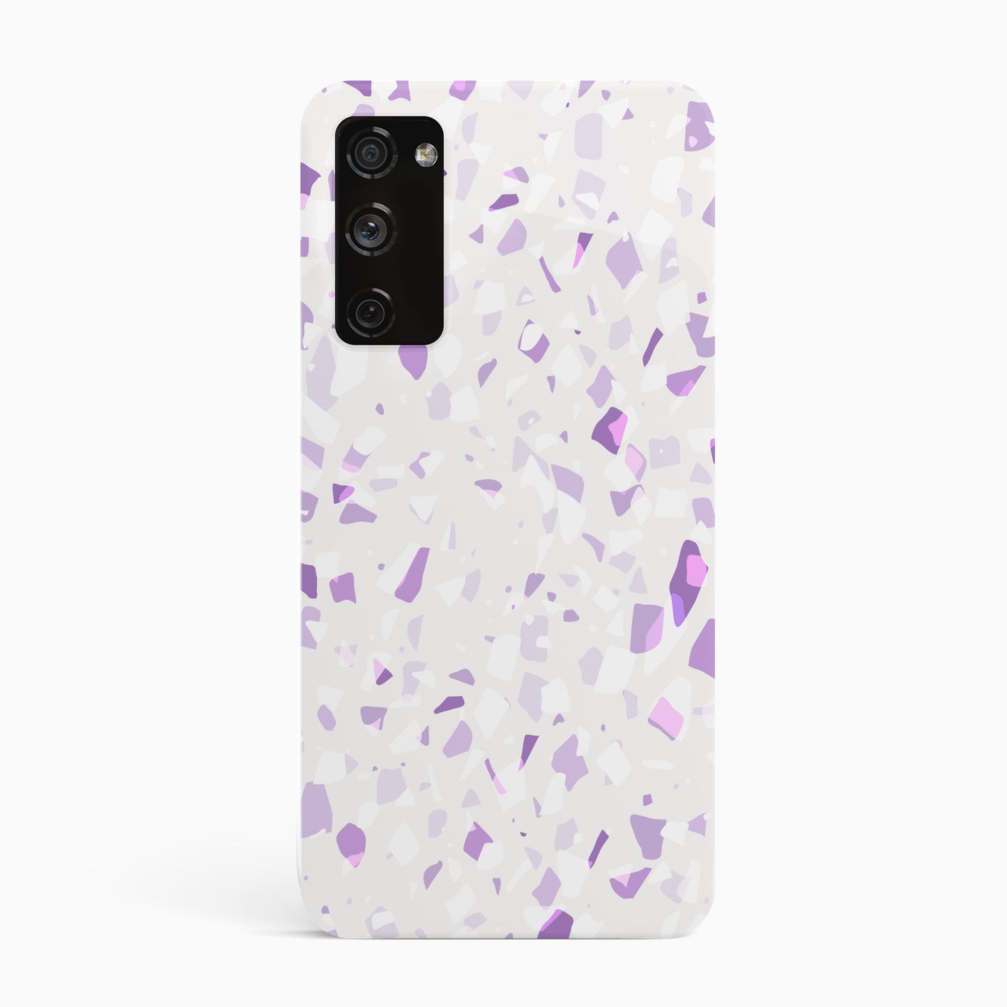 Purple Hues Terrazzo Pattern Phone Case Samsung Galaxy S20 Phone Case