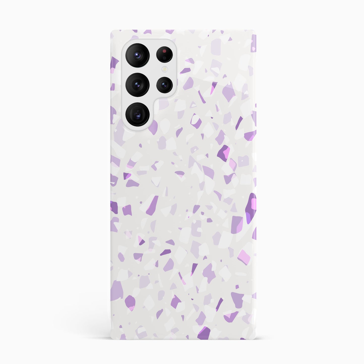 Purple Hues Terrazzo Pattern Phone Case Samsung Galaxy S22 Ultra Phone Case