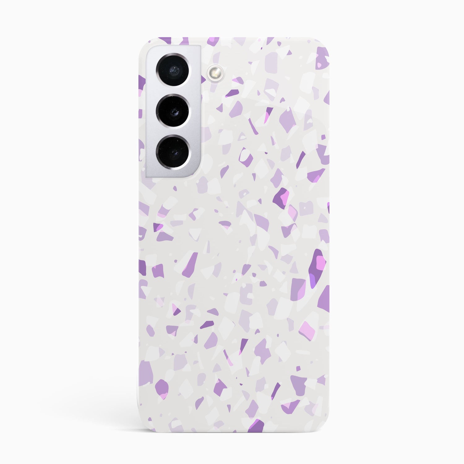 Purple Hues Terrazzo Pattern Phone Case Samsung Galaxy S22 Phone Case