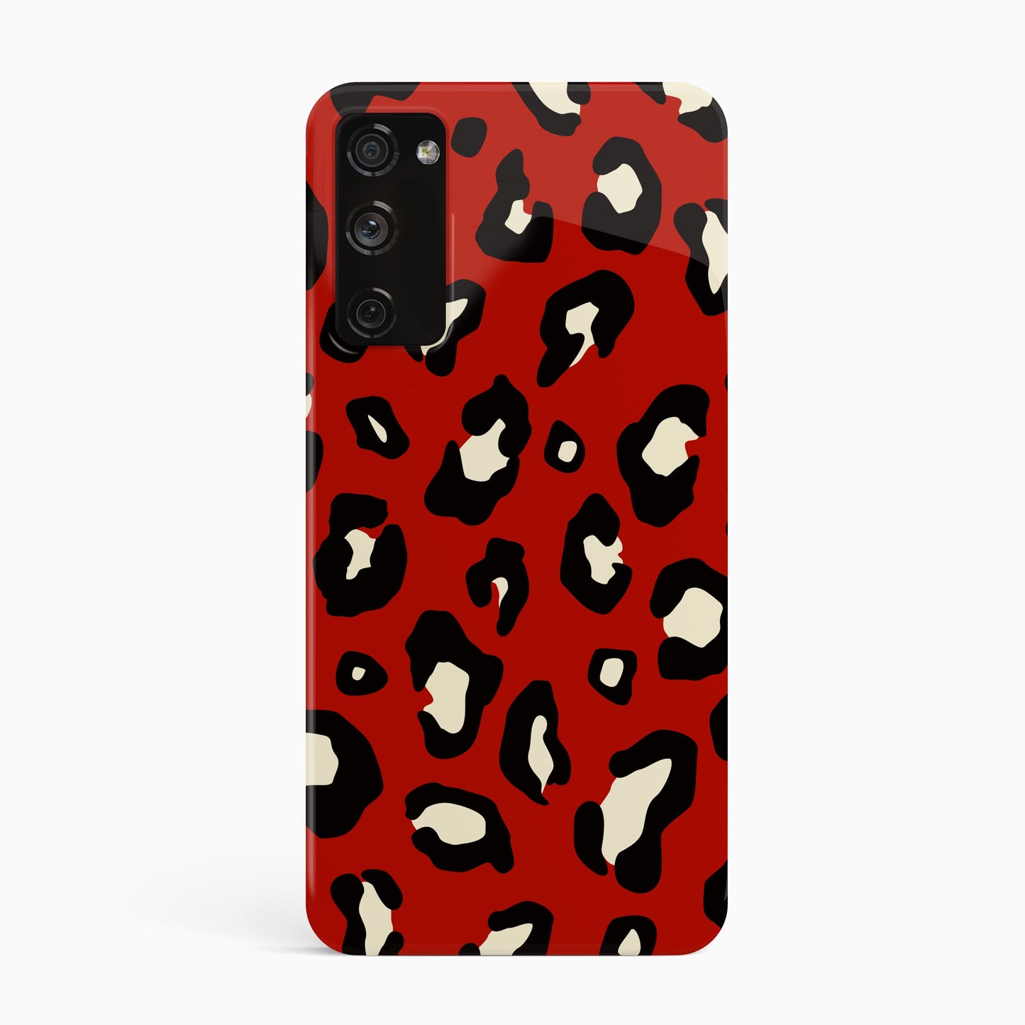 Red Leopard Print Animal Spots Pattern Phone Case Samsung Galaxy S22 Phone Case